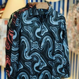Pure Cotton full Sleeve Check & Print Shirt for Men's